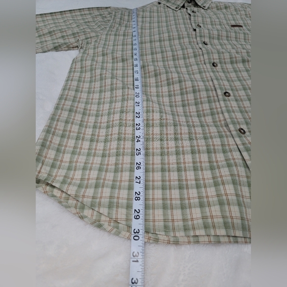 Carhartt Casual Green and Cream Button Down Shirt - Picture 8 of 8